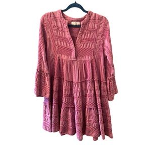 Devotion Twins Light Mauve Ella Mini Dress Size Small